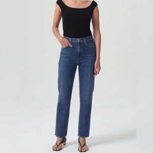 AGOLDE High-Rise Stovepipe Jean in Aspire